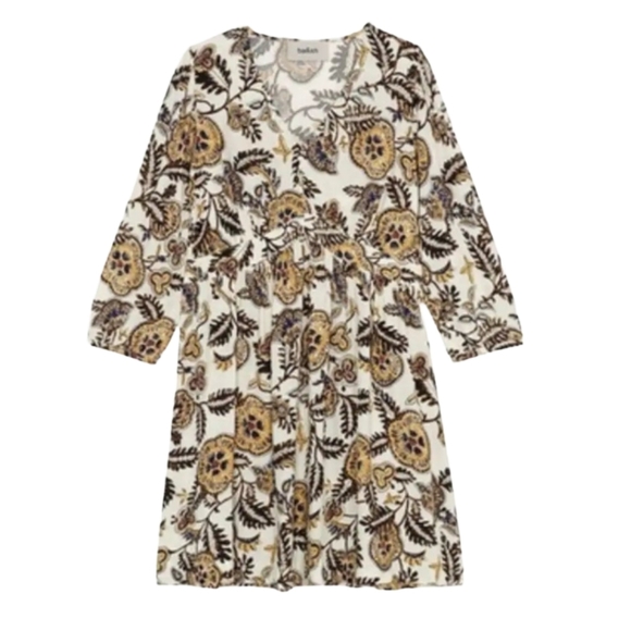 ba&sh Volver Floral Paisley Dress Ecru Size Small - Picture 7 of 11